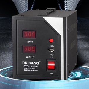 Regulador de voltaje automático controlado por relé inteligente de salida estable de 220V para electrónica doméstica AVR programable de CA única OEM - Product Image 1