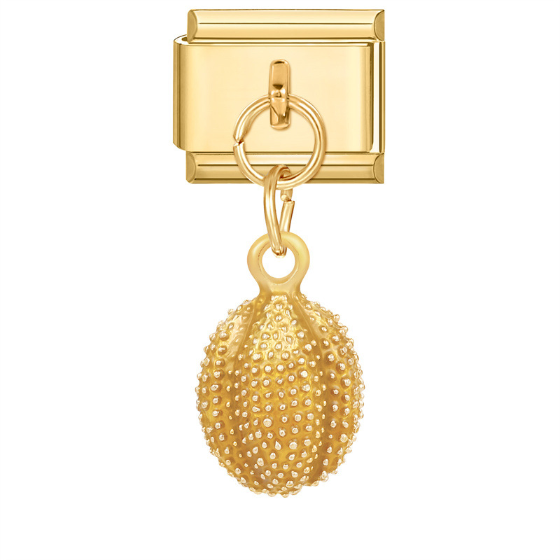 Durian de fondo dorado