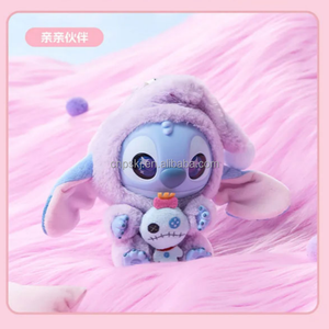 공식 합법적 인 MINISO S 티치 수면 전에 무언가를 먹는다 키 체인 인형 비닐 얼굴 봉제 완구 블라인드 박스 랜덤 미스터리 박스 선물 - Product Image 4