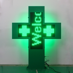 Controllo Wifi illuminazione animata Led P16 schermo di programma verde LED farmacia croce esterna doppio segno laterale - Product Image 3