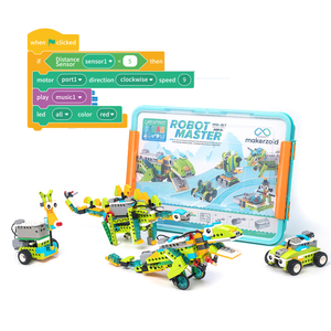 Maker zoid Robot Master Coding Robot Kits APP-gesteuert 100 in 1 Spielzeugset STEM Lernspiel zeug Programmier bares Robotik-Kit
