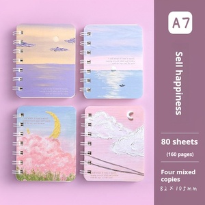 2025 mới XS phim hoạt hình Ins hoa loạt cuộn dây máy tính xách tay sinh viên văn phòng phẩm bán buôn mini-xách tay A7 máy tính xách tay nhỏ - Product Image 6