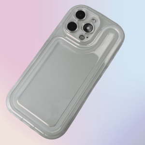 Ins Style Transparent Air Cushion Mobile Phone Case for iPhone 15 14 13 Plus Smooth Glossy Line Design Phone Cover for <strong>Apple</strong> - Product Image 1