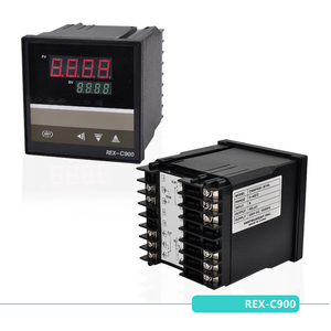 Controlador de temperatura con pantalla digital inteligente LCD, instrumento electrónico de control de temperatura, REX-C900 - Product Image 3