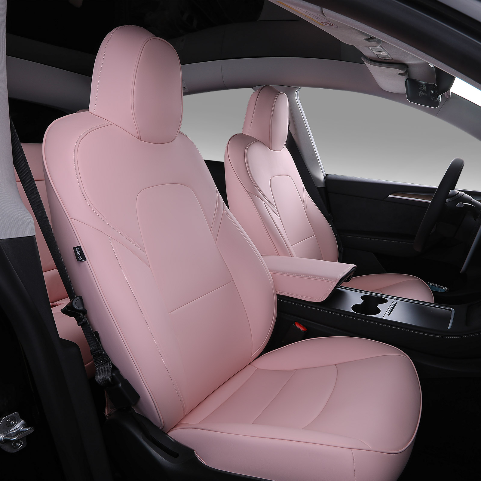 Cuir PU rose (avec housse d'accoudoir incluse)