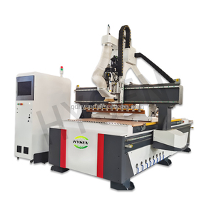 HYSENネスティング<span class=keywords><strong>ATC</strong></span> <span class=keywords><strong>CNC</strong></span>マシニングセンターキャビネット付き家具<span class=keywords><strong>CNC</strong></span>ルーター自動ツールチェンジャー付き