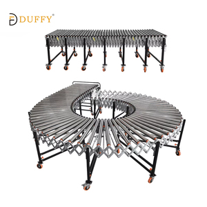 Flexible Assembly Line Telescopic Gravity Roller Conveyor With Easy Operating for <strong>Loading</strong> <strong>Unloading</strong> - Product Image 2