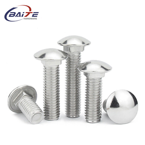 Tùy chỉnh SS304 thép không gỉ đầu tròn vuông cổ bu lông M6 M8 M10 M12 nút đầu vận chuyển bu lông - Product Image 4