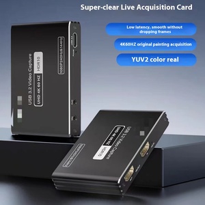 4K60实时采集卡摄像机4GB内存专用开关，适用于PS5手机iPad，适用于H DMI视频收集器MP4格式的USB交流OBS