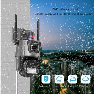 Personalizzato a doppia lente 4K doppio schermo Wifi Ptz Auto Tracking esterno telecamera di sicurezza 6MP icsee sorveglianza sistema di telecamere Cctv - Product Image 2
