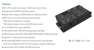 D4C-XE DMX512 <strong>Controller</strong> 4 Channel <strong>PWM</strong> Constant Voltage Current <strong>DMX</strong> Decoder Control RGB,RGBW <strong>Led</strong> Strip Lights