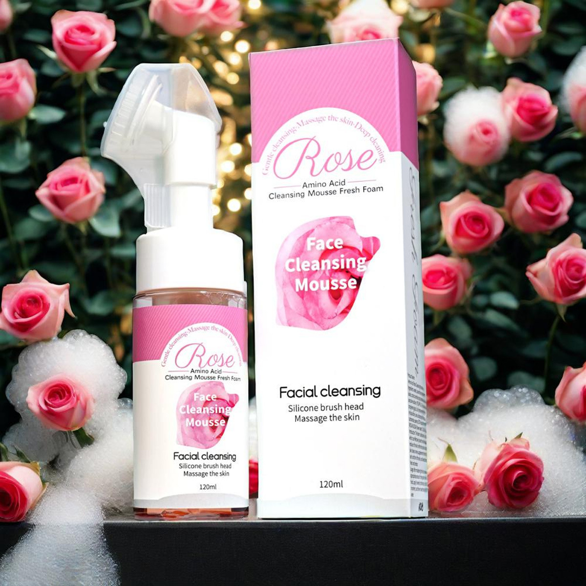 120ml rose cleansing mousse