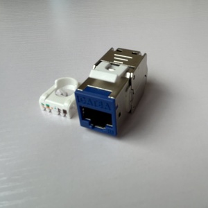 屏蔽彩色FTP RJ45网络梯形插孔6a无工具面板面板 - Product Image 5