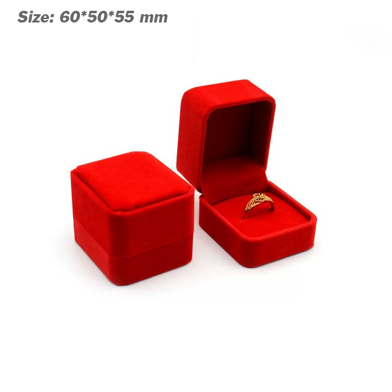 Scatola per anelli rossa