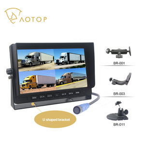 10.1 Inch AHD Quad View HD Display Truck Rear View <strong>Monitor</strong> 4 Channels Car Camera 1080p <strong>Input</strong> All Round Blind Zone HD Monitoring - Product Image 6