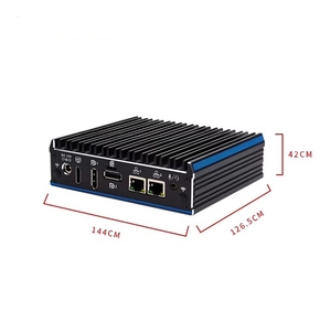 Intel J4125 Mini Box PC Computadora industrial sin ventilador con puerto de red dual Linux/Windows 2xDP y 1xHD-MI Puerto de video DDR4 RAM - Product Image 6