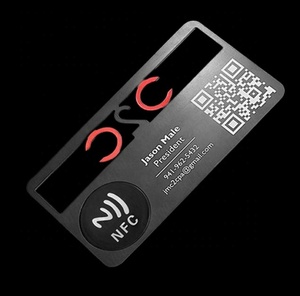 Custom Mirror Reflective Vip Member Laser Engraving Business NFC RFID Metal Cards With Chip Slot/Logo/Qr <strong>Code</strong> - Product Image 4