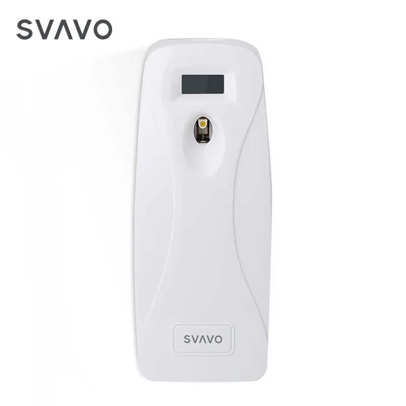 Dispensador de aerosol SVAVO para baño, dispensador de ambientador de perfume para inodoro montado en la pared con batería