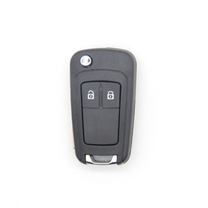 <strong>Flip</strong> Transponder Car Key Shell Replacement Brass <strong>Remote</strong> Case with 2 Buttons Vehicle Keys - Product Image 1