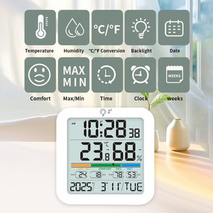 FCC OEM للبيع بالجملة ساعة بشاشة ملونة جديدة ، لتربية الأحياء المائية المنزلية المصنوعة من البلاستيك - Product Image 2