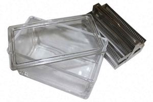 MSLSDT01 <strong>Laboratory</strong> <strong>Use</strong> Glass <strong>Microscope</strong> <strong>Slide</strong> Staining Dish Tray Lid Cover - Product Image 4