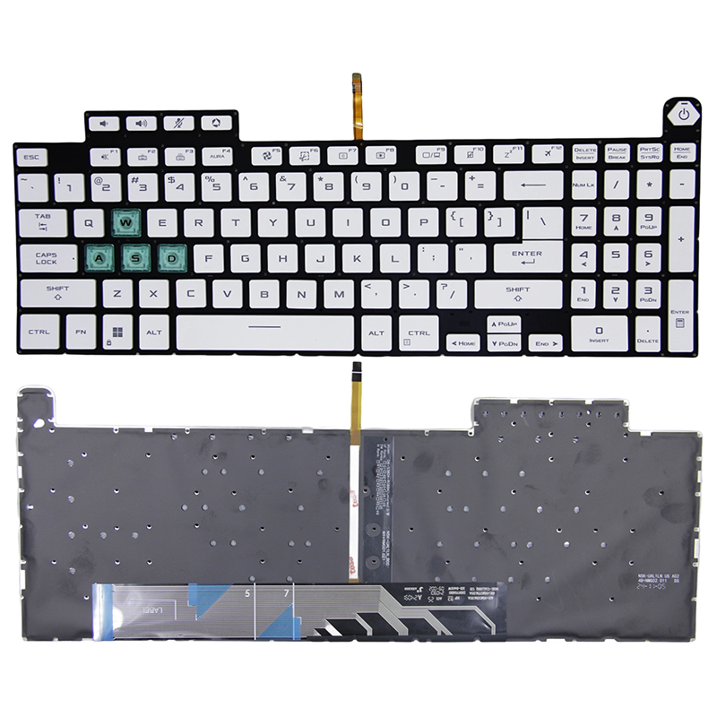 WASD สีเขียวเรืองแสง