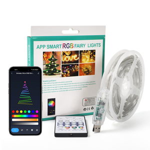 Nuovo RGB SMD 5050 esterno LED striscia di luce intelligente 5V APP di controllo remoto colorato indirizzabile CCT IP65 Home TV DC12V ingresso - Product Image 2