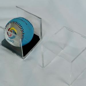 Rõ ràng Acrylic plexi Cube mang tính biểu tượng hộp hiển thị cho các sản phẩm bóng chày bóng chày chủ hiển thị trường hợp - Product Image 3