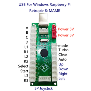 <strong>USB</strong> Zero Delay Joystick <strong>Controller</strong> Mini Stick Console Encoder for PC Mame Game Coin Pusher Botones Led <strong>Arcade</strong> Control Panel