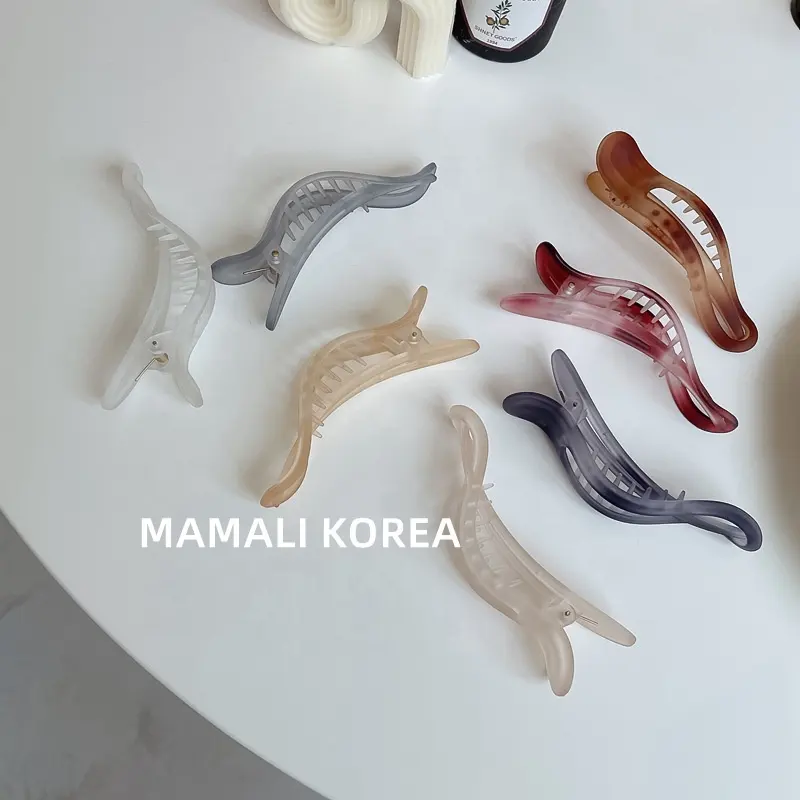 Koreanische große einfarbige Schwalbenschwanz-Haars pange Damen elegante Haarnadeln Große Alligator-Haars pangen Zubehör für Frauen