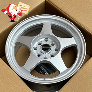 شكل تدفق 16 سباق 16 x سويفت 4x4 بوصة فضي لهوندا سيفيك فيت سوزوكي FN2 مازدا FK7 FD2 ملعقة S388 Jdm عجلات سيارة - Product Image 1
