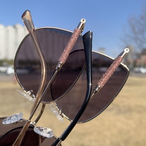 Photochromic 렌즈 안티 블루 라이트 모조 다이아몬드 합금 핑크 고양이 눈 봄 경첩 lunett photogray 원래 색상 변경 안경 - Product Image 6