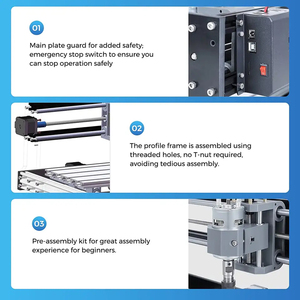 TWOTREES Máquina enrutadora CNC mejorada Máquina de grabado CNC 3018 para carpintería Metal GRBL Control Grabador de PCB de 3 ejes - Product Image 4