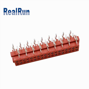 RealRun 1.27mm kırmızı IDC dişi konnektör soket çift sıra 18P DIP 90 derece R/A SMT mikro maç başlıkları ve tel konutlar - Product Image 2