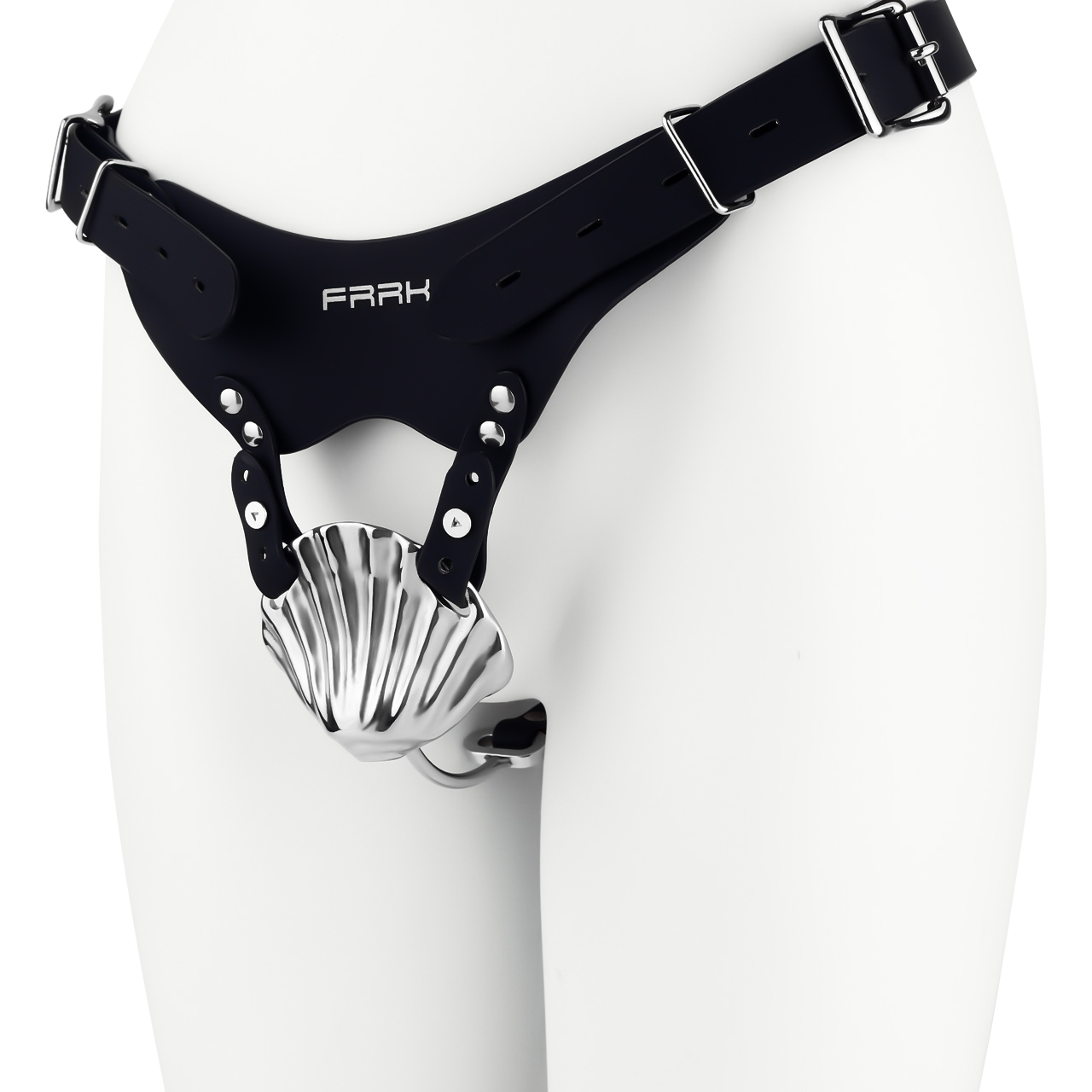 Cage argentée + ceinture noire