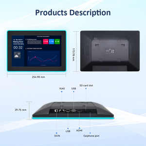 An der Wand montiertes Linux-RFID-Android-Tablet RJ45 RK3288 RK3566 Wifi 2,4g/5g umgebender LED-IPS-Touchscreen-Monitor - Product Image 4
