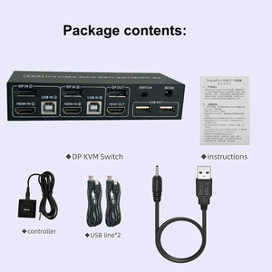 Dual <strong>Monitor</strong> DisplayPort HDMI <strong>KVM</strong> <strong>Switch</strong> 2x2 4K@60Hz <strong>2</strong>-Port Extended Display <strong>2</strong> in <strong>2</strong> Out DP HDMI <strong>KVM</strong> <strong>Switch</strong> <strong>2</strong> <strong>Monitors</strong> <strong>2</strong> <strong>Computer</strong> - Product Image 6