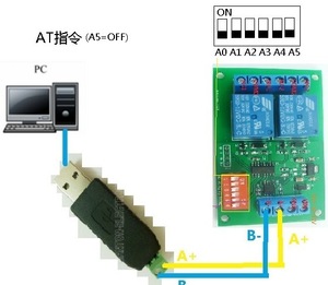 MODBUS RTU e al doppio comando ingresso RS485 relè porta seriale telecomando interruttore di controllo industriale PLC - Product Image 2