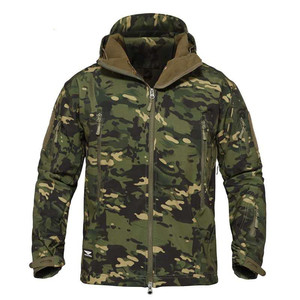 Outdoor Camouflage Shark Skin Soft <span class=keywords><strong>shell</strong></span> Tactical Storm Jacke Wasserdichter Rip-Stop Stoff Winter Warm Coat