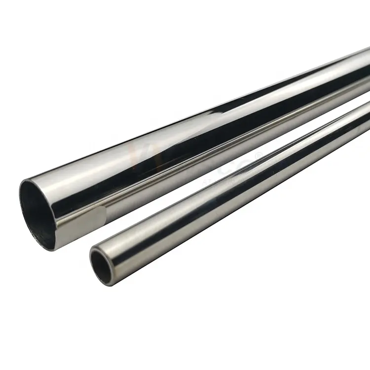 Pulido de alta resistencia, tubo redondo SS de 7/8 pulgadas, grado 301, tubo de acero inoxidable de 22mm y 22,23mm de diámetro para pasamanos de escalera
