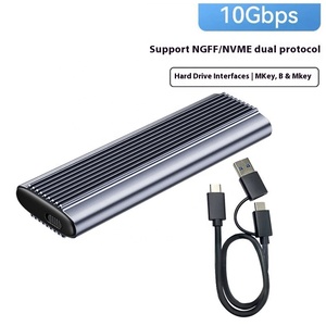 USB3.<strong>1</strong> Type-C to M.2 M Key NVMe SSD Box Solid State Drive Housing Case Dual Protocol SSD M.2 Sata Hard Drive Disk <strong>Enclosure</strong>