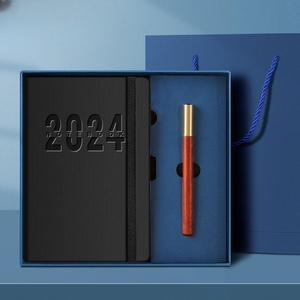 <strong>2025</strong>-2026 Custom A5 Agenda Business <strong>Notebook</strong> with Embossed Hardcover Binding and Pen Daily Planner Wholesale - Product Image 3