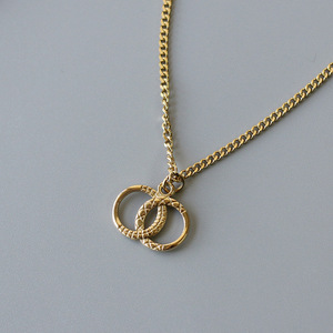 ผู้หญิง Double Cross จี้ Heavy Cuban Chain 2ชั้นสร้อยคอชุด - Product Image 6