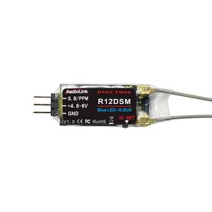 R12DSM RCレシーバーR12DSM 2.4Ghz 12チャンネルマイクロRCレシーバーSBUS/PPM長距離制御FPVレーシングドローン、クアッドコプター - Product Image 1