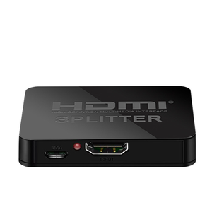 HD Splitter 1 <strong>Input</strong> 2 <strong>Output</strong> One Tow Two High Definition 4k Audio/Video <strong>Computer</strong> 2 Port Simultaneous Screen