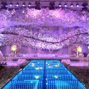 Xách tay đầy đủ <span class=keywords><strong>Sparkle</strong></span> thể thao 8x10ft bảng màn hình <span class=keywords><strong>LED</strong></span>-sàn gạch-Áp lực nhạy cảm Le Rides 36px <span class=keywords><strong>LED</strong></span> Dance Floor - Product Image 1