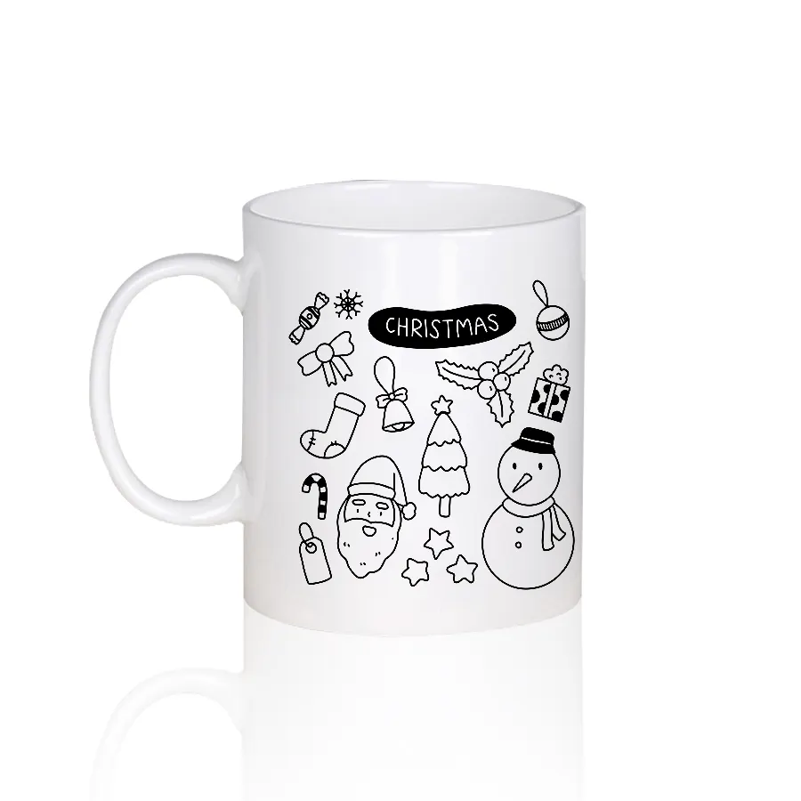 Tazas de polímero de cerámica blanca Lisa para sublimación, 11oz, venta al por mayor, barata