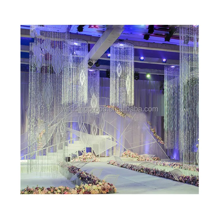 New Design Lace String Vorhang für Hochzeit Bühnen dekoration