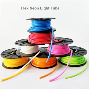 รุ่นใหม่ 12V แยกป้ายโฆษณาการตกแต่งวัสดุ 1 ซม. ตัดแถบซิลิโคนยืดหยุ่นไฟ LED Flex นีออน