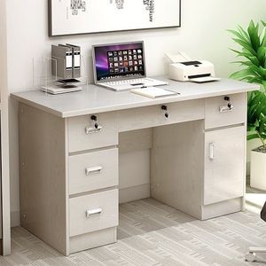 Wholesale <strong>Simple</strong> Wooden Writing Study Big Space Stand Storage Modern Home Office Furniture <strong>Computer</strong> Table <strong>Desk</strong> with Drawer - Product Image 2